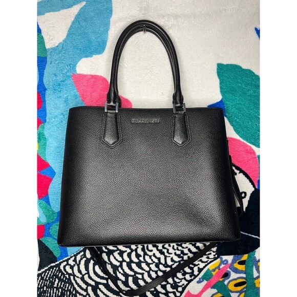 Michael Kors Purse and Crossbody Strap Mercer Pebbled Leather Accordion Tote Bag - Picture 1 of 8